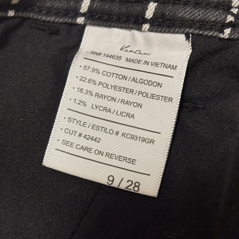 Kancan Pinstripe Flare Denim Jeans - Picture 10 of 10